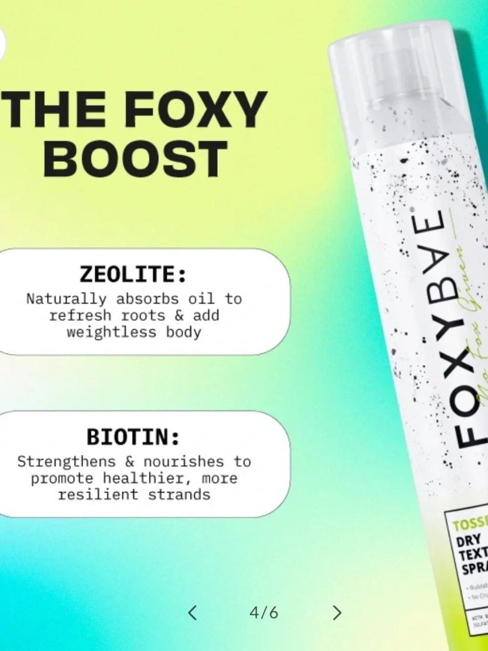 FoxyBae Tossed Up Dry Texture Spray 8oz BRAND NEW